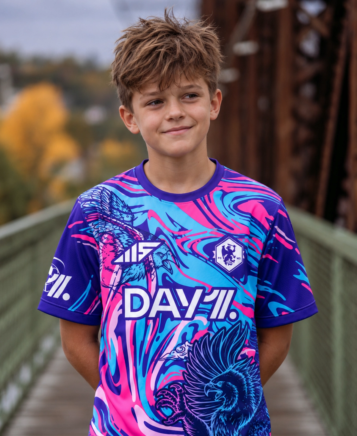 Dětský dres MichSako 2.0 Gryphon BROKOLICIUS 67, pohled zepředu